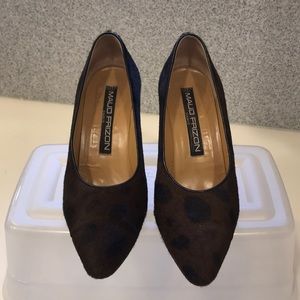 insane vintage Maud Frizon pony hair pump